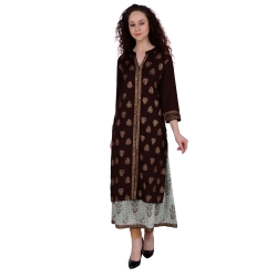 Gold Printed 2pcs kurta Set